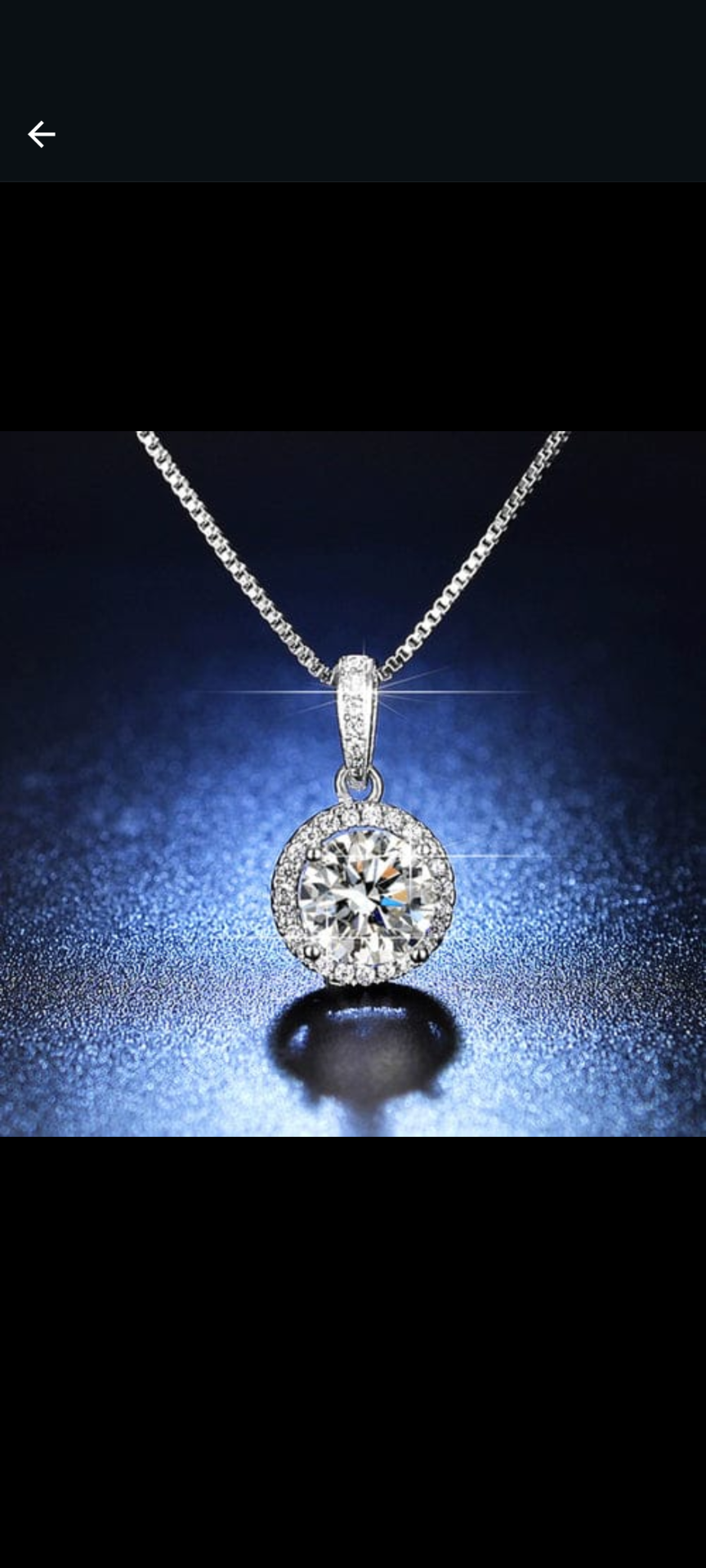 Silver Plated CZ Stone Studded Pendant