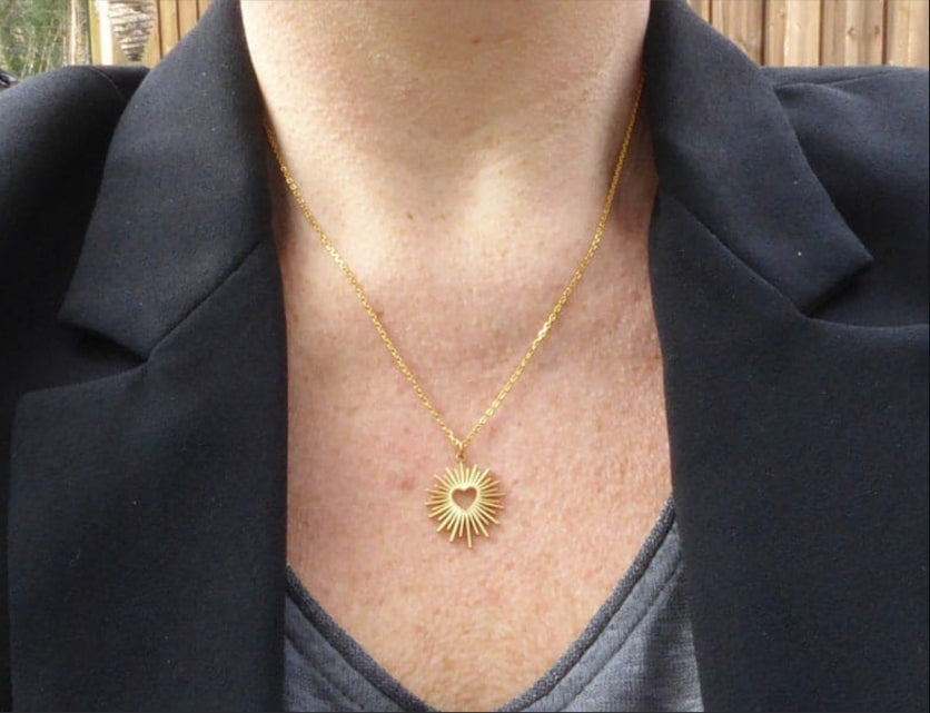 The Sun Heart Necklace