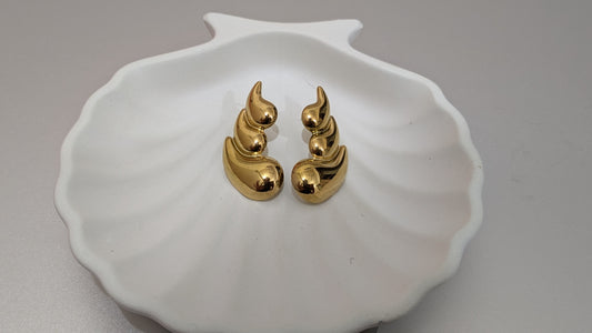 Anti tarnish stud earring