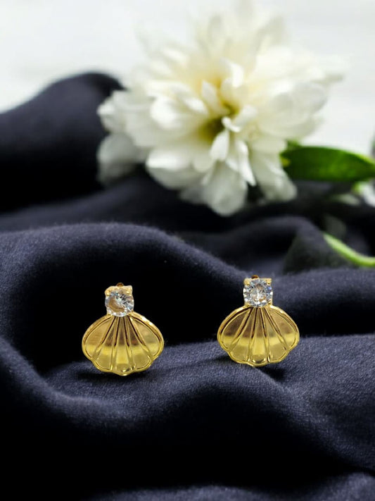Anti tarnish sea shell earrings