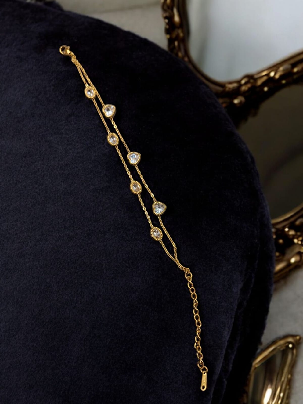 Heart charm bracelet