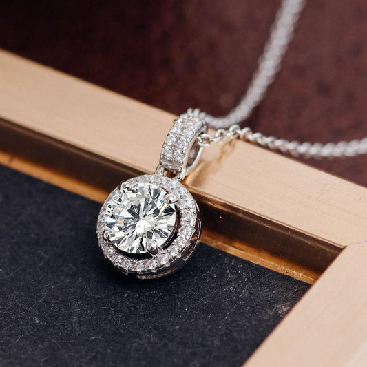 Silver Plated CZ Stone Studded Pendant